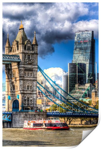 Tower Bridge and the City Print by David Pyatt