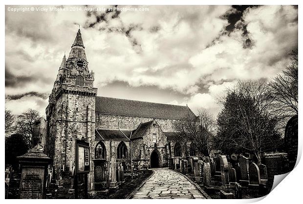  St. Machar's Cathedral Print by Vicky Mitchell