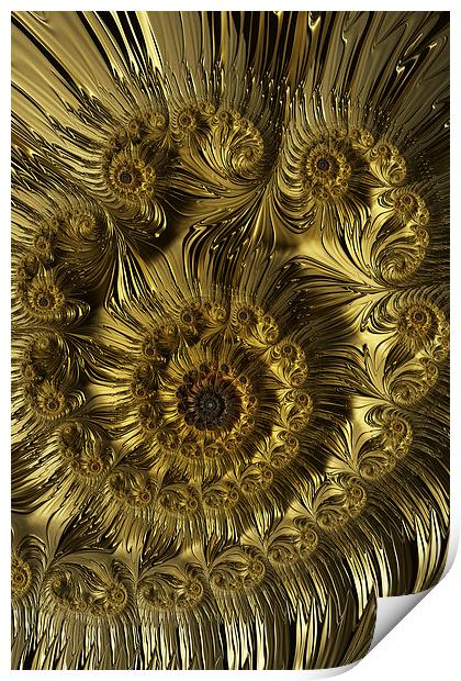 Golden Spiral Print by Steve Purnell