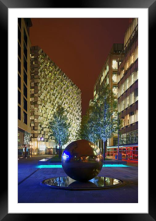 Millennium Square at Night  Framed Mounted Print by Darren Galpin