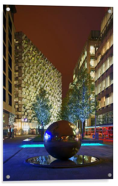 Millennium Square at Night  Acrylic by Darren Galpin
