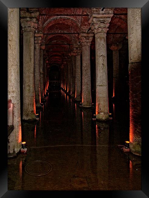 The Basilica Cistern Framed Print by Tom Gomez