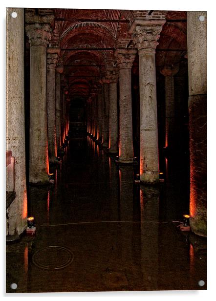 The Basilica Cistern Acrylic by Tom Gomez