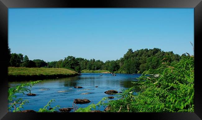 the  river spey Framed Print by stephen king