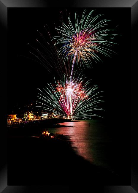 Folk Fireworks Framed Print by Andy Bennette