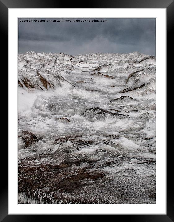  ICE FIELDS Framed Mounted Print by Peter Lennon