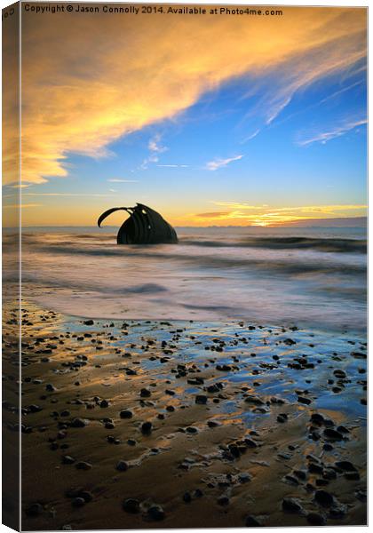 The Shell And Pebbles  Canvas Print by Jason Connolly