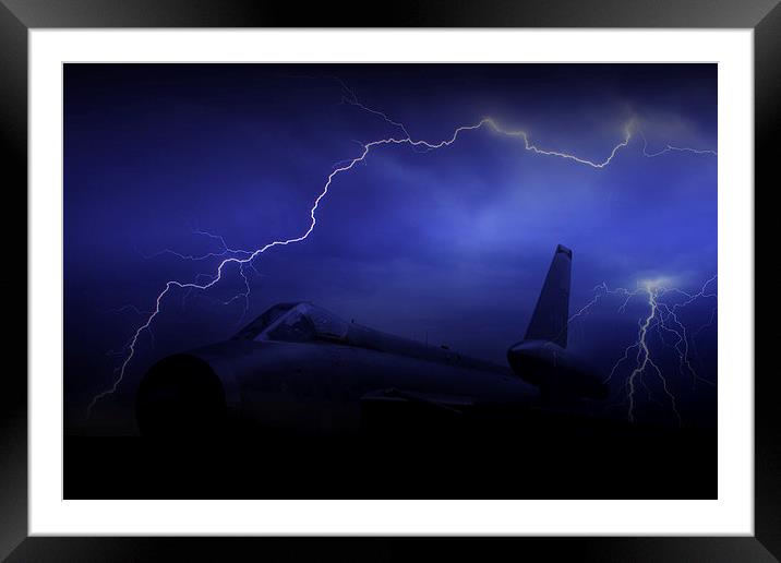 Lightning Strike  Framed Mounted Print by J Biggadike