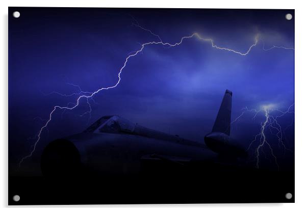 Lightning Strike  Acrylic by J Biggadike