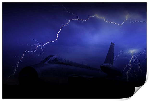 Lightning Strike  Print by J Biggadike