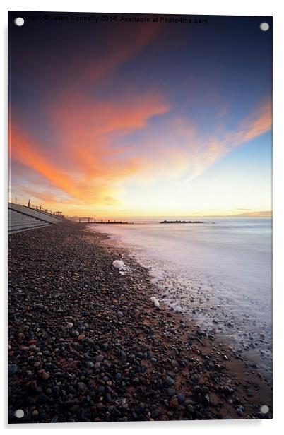  Fylde Coast Sunset Acrylic by Jason Connolly