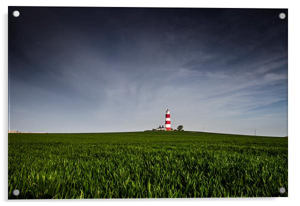  Happisburgh Lighthouse Acrylic by Darren Carter
