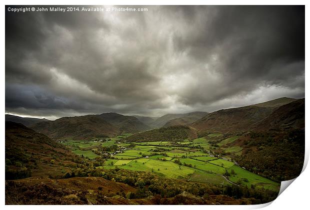  Borrowdale in the English Lake District Print by John Malley