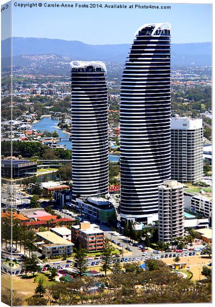  High Rise at Surfers Paradise Canvas Print by Carole-Anne Fooks