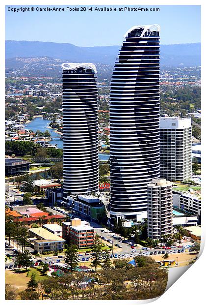  High Rise at Surfers Paradise Print by Carole-Anne Fooks