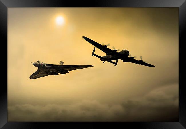 Avro Legends - orange Framed Print by J Biggadike