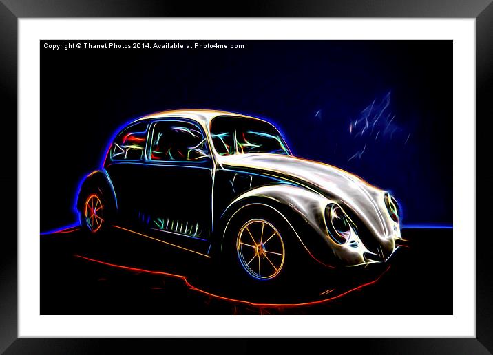  VW Bug Framed Mounted Print by Thanet Photos