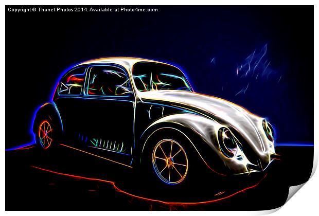  VW Bug Print by Thanet Photos