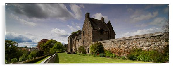  Aberdour Castle Acrylic by Alan Whyte