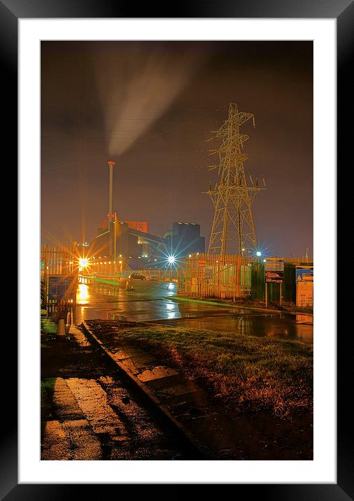 Biomass Power Station at Blackburn Meadows  Framed Mounted Print by Darren Galpin