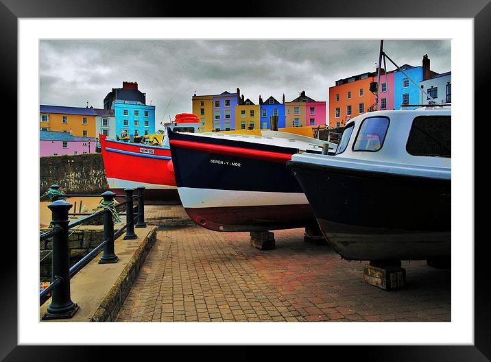  Tenby Harbour Framed Mounted Print by Mandy Llewellyn