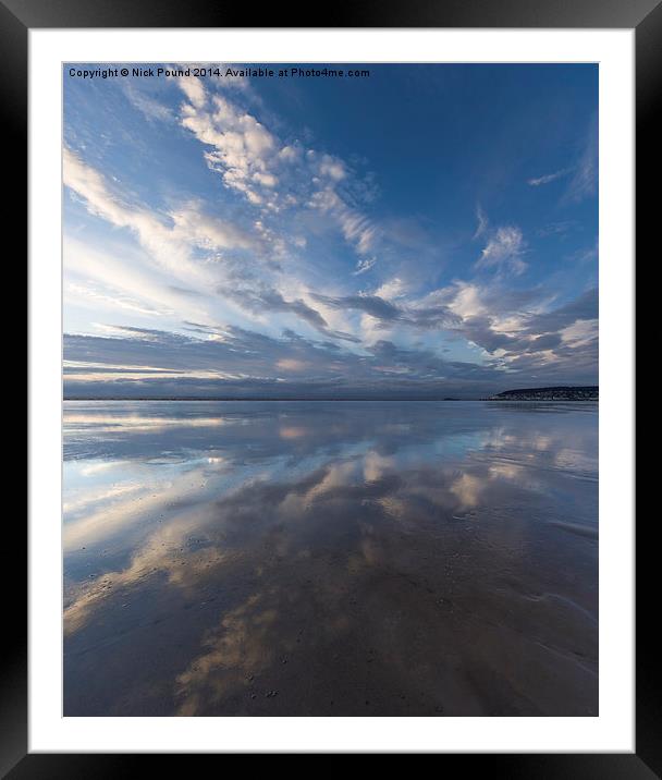 The Reflected Sky Framed Mounted Print by Nick Pound