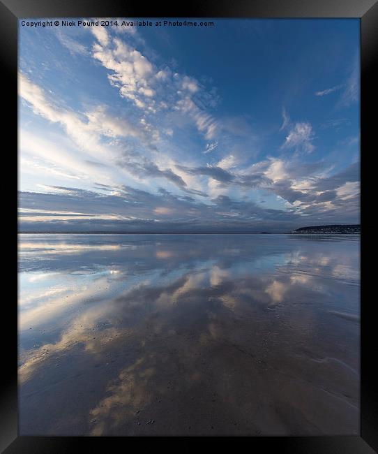 The Reflected Sky Framed Print by Nick Pound