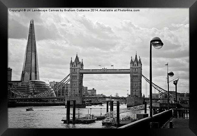  London Skyline Framed Print by Graham Custance