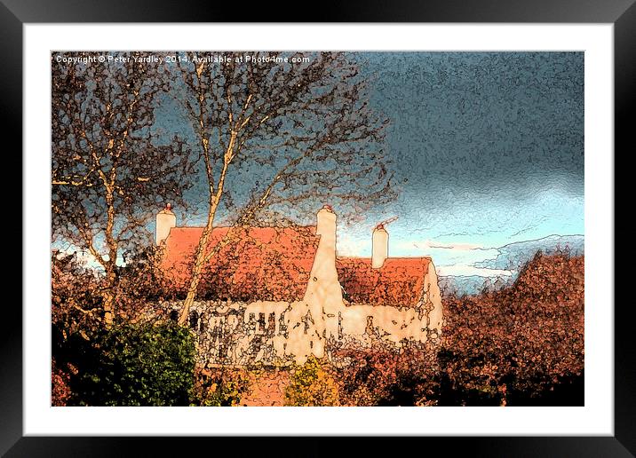 Secluded Cottage  Framed Mounted Print by Peter Yardley