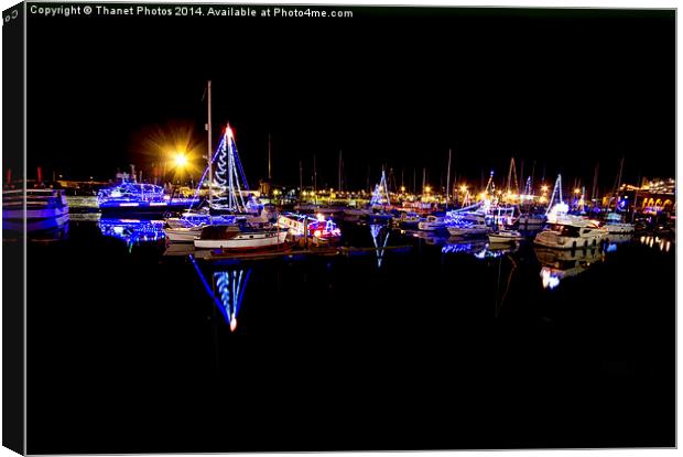  Ramsgate harbour lights Canvas Print by Thanet Photos