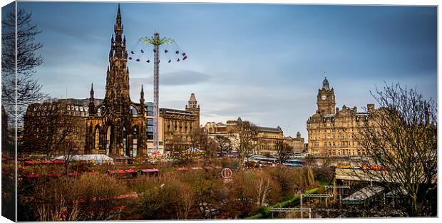  Christmas Market Canvas Print by Alan Sinclair