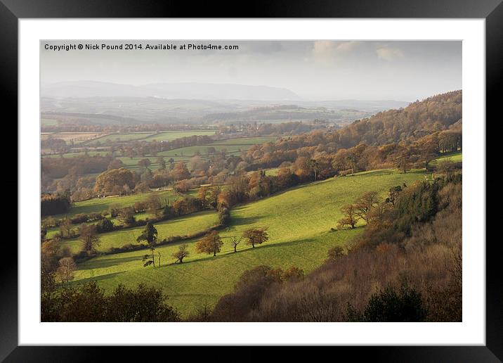 A View From Cothelstone Hill Framed Mounted Print by Nick Pound