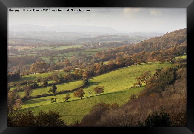A View From Cothelstone Hill Framed Print by Nick Pound