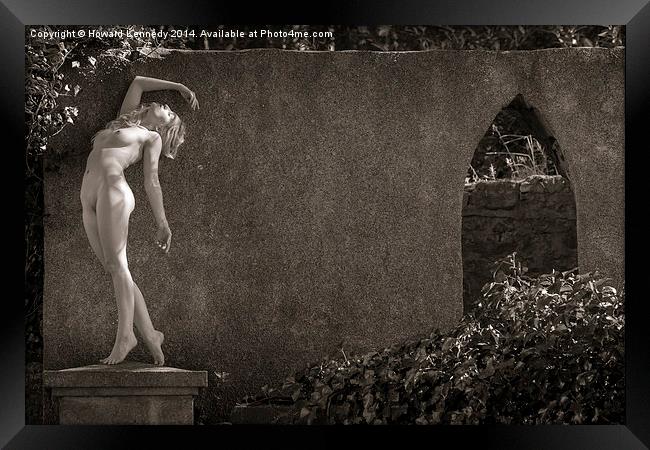 Archway Nude Framed Print by Howard Kennedy
