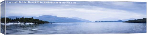  Loch Lomond Panorama Canvas Print by John Barratt