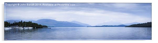  Loch Lomond Panorama Acrylic by John Barratt