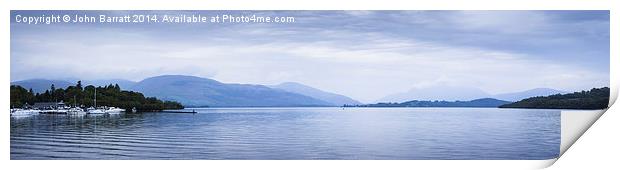  Loch Lomond Panorama Print by John Barratt