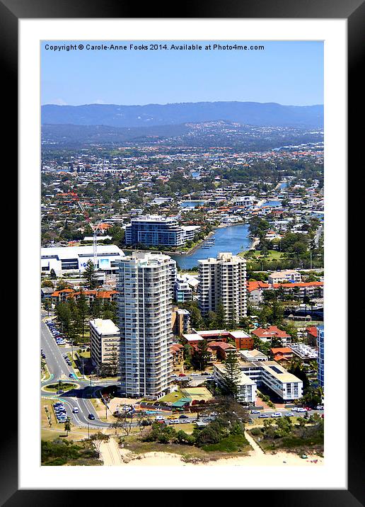  Surfers Paradise, the Gold Coast Framed Mounted Print by Carole-Anne Fooks