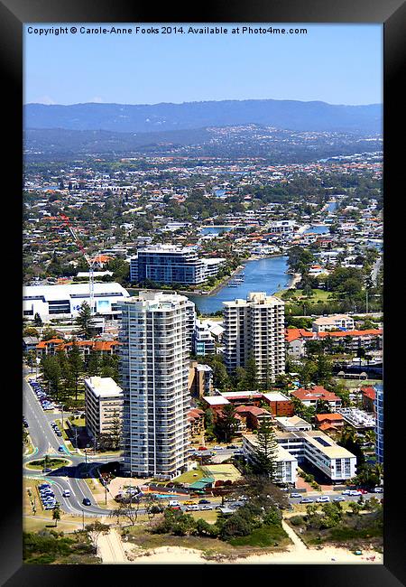  Surfers Paradise, the Gold Coast Framed Print by Carole-Anne Fooks