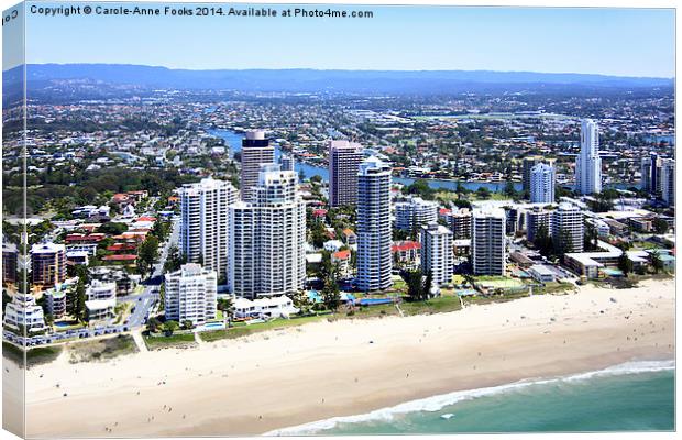   High Rise at Surfers Paradise Canvas Print by Carole-Anne Fooks