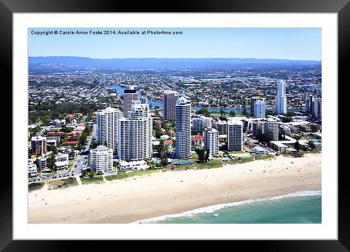   High Rise at Surfers Paradise Framed Mounted Print by Carole-Anne Fooks