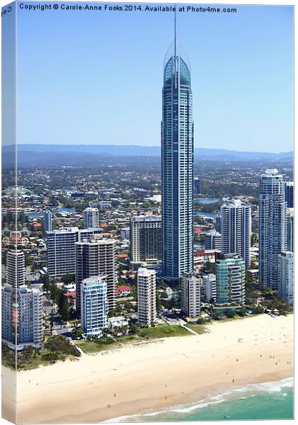   High Rise at Surfers Paradise Canvas Print by Carole-Anne Fooks