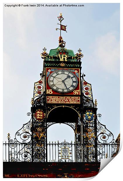  Chester’s famous Eastgate Clock Print by Frank Irwin