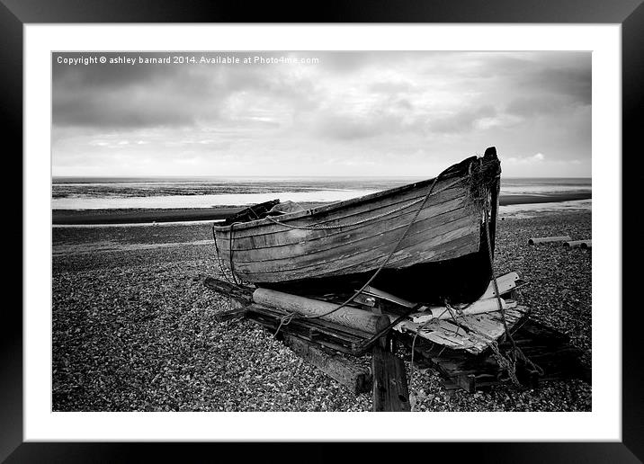 The Old Fishing Boat Framed Mounted Print by ashley barnard