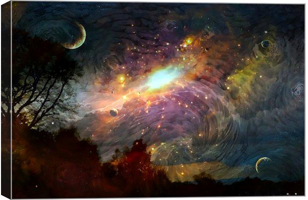  The Universe  Canvas Print by sylvia scotting