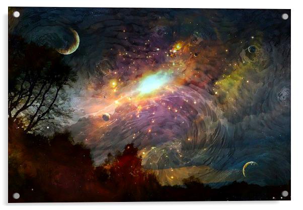  The Universe  Acrylic by sylvia scotting