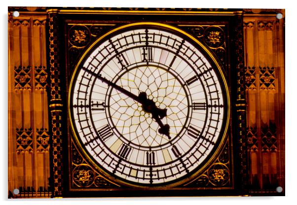 Big Ben London Acrylic by David Pyatt