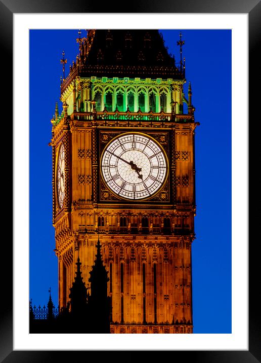 Big Ben London Framed Mounted Print by David Pyatt