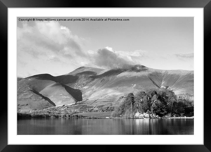  Skiddaw And Friars Crag, Cumbria Framed Mounted Print by Linsey Williams