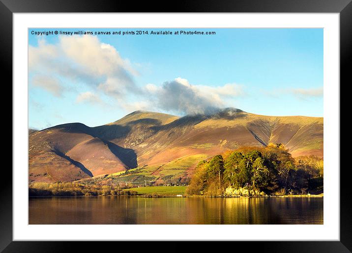  Skiddaw And Friars Crag, Cumbria 2 Framed Mounted Print by Linsey Williams